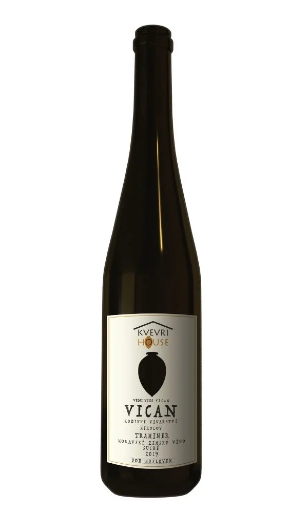 VICAN KVEVRI Tramín červený Moravské zemské víno 2020 0,75l 14%