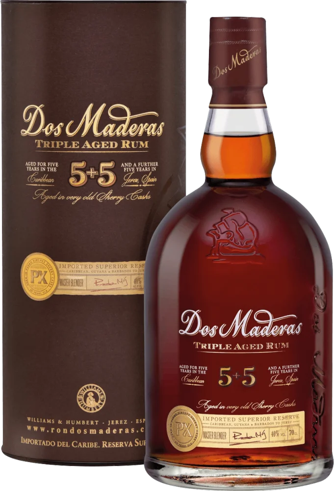 Dos Maderas 5+5 Ron Añejo Superior Reserve PX 0,7l 40% GB