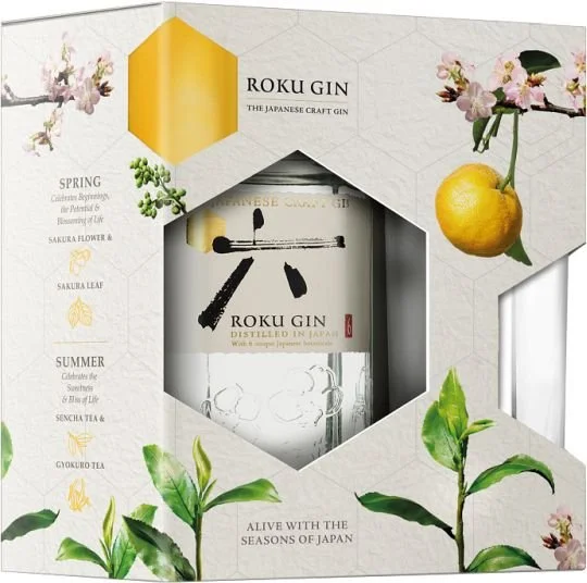 Roku Gin 0,7l 43% + 1x sklo GB