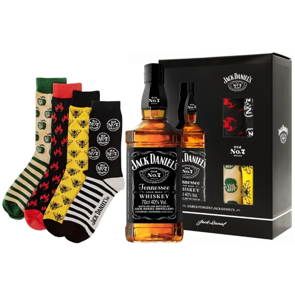 Jack Daniel's No.7 + 4x Ponožky 0,7l 40% GB