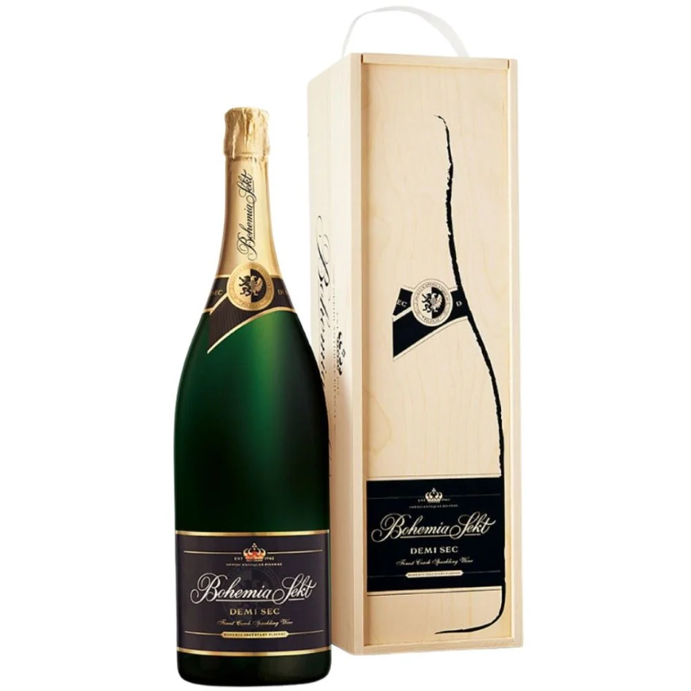 Bohemia Sekt Demi Sec 3l 11% Dřevěný box