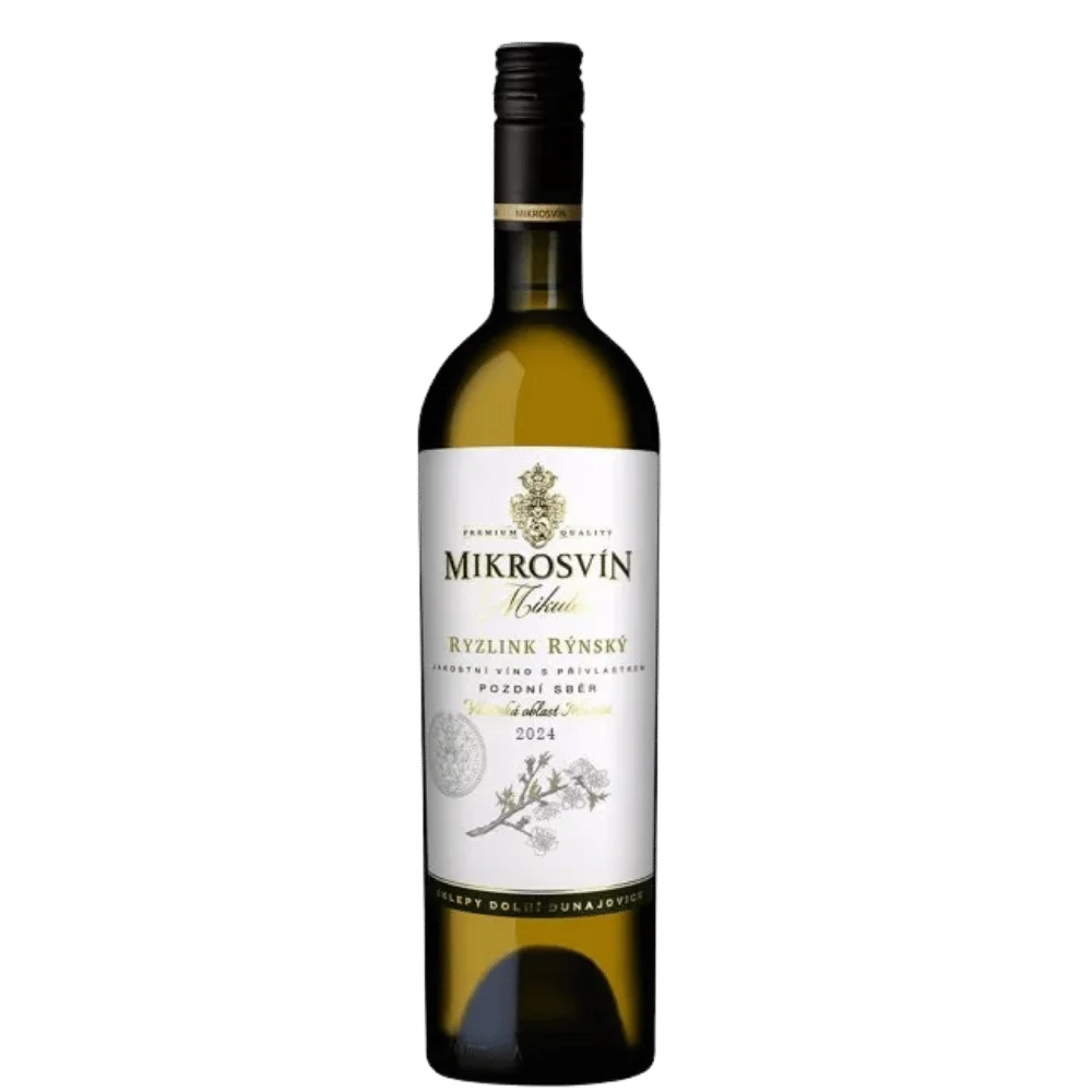 Mikrosvín Mikulov Ryzlink Rýnský Pozdní sběr 2024 0,75l 13%