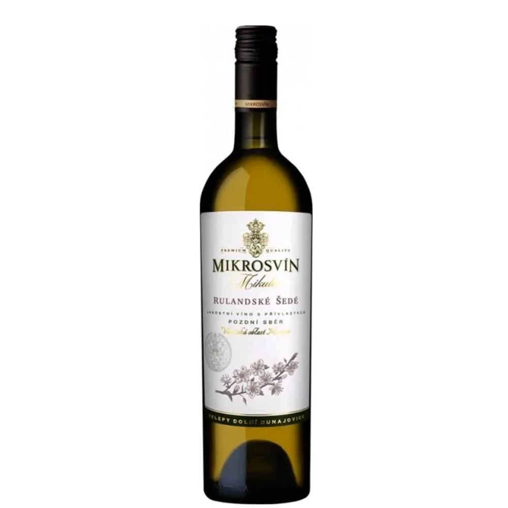 Mikrosvín Mikulov Rulandské Šedé Pozdní sběr 0,75l 13%