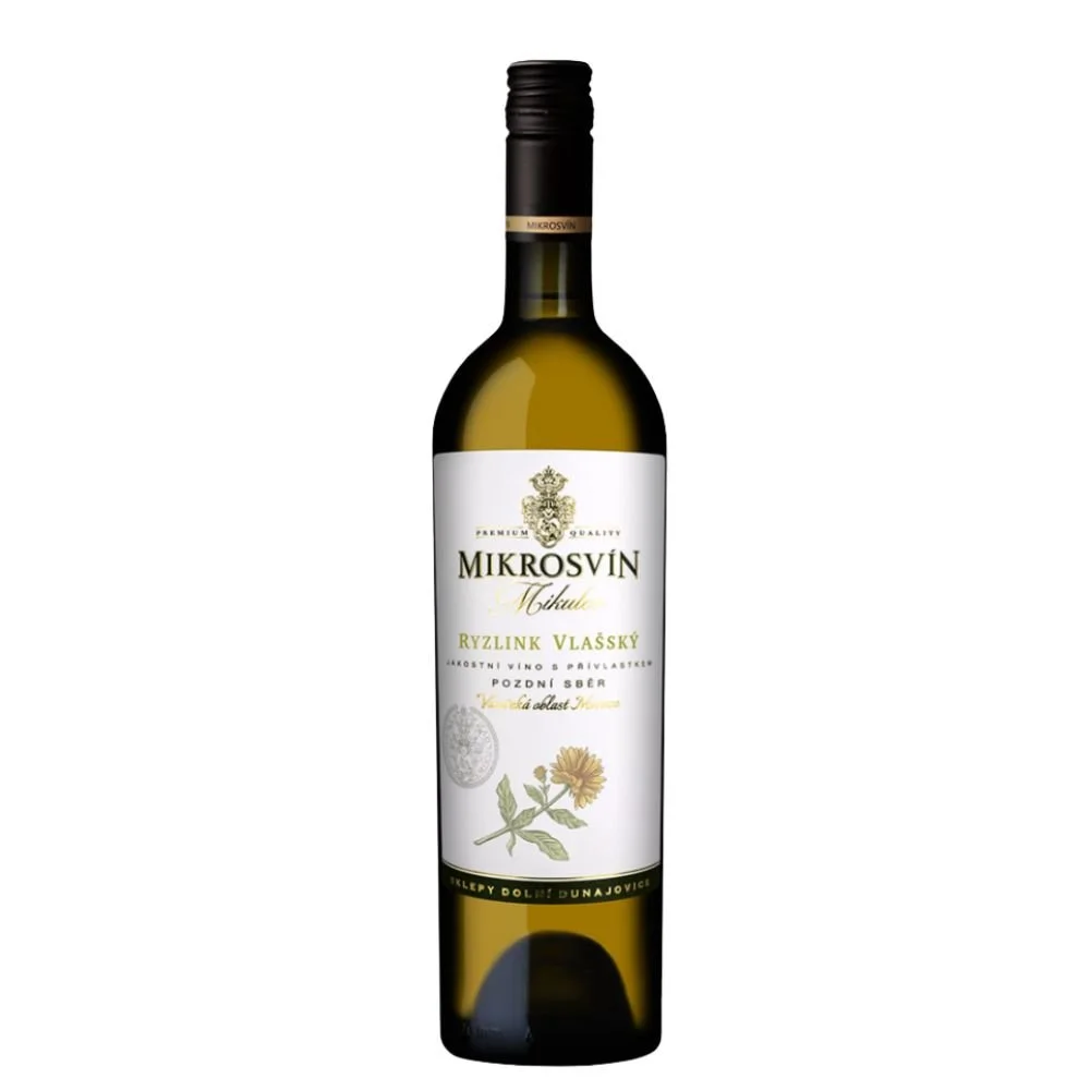 Mikrosvín Mikulov Ryzlink Vlašský Pozdní sběr 2024 0,75l 12,5%