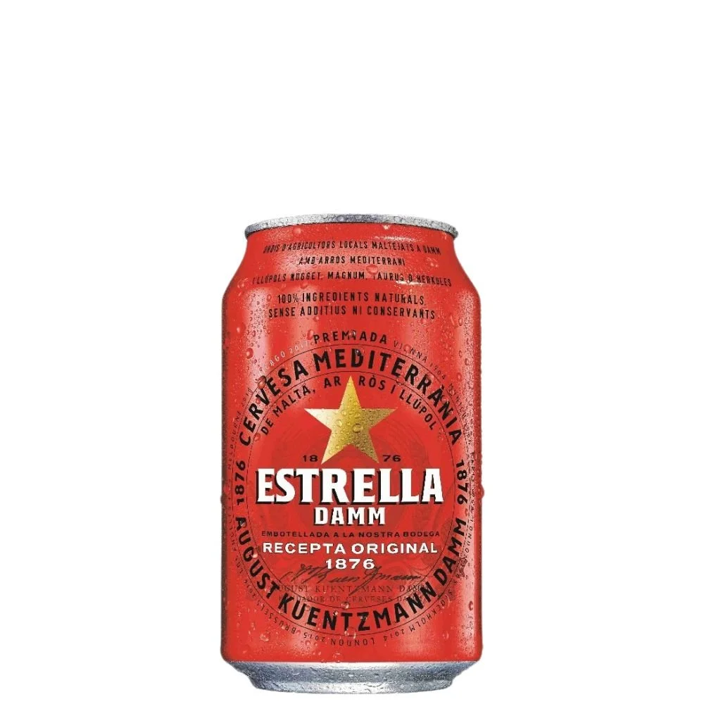 Damm Estrella 0,33l 4,6% Plech