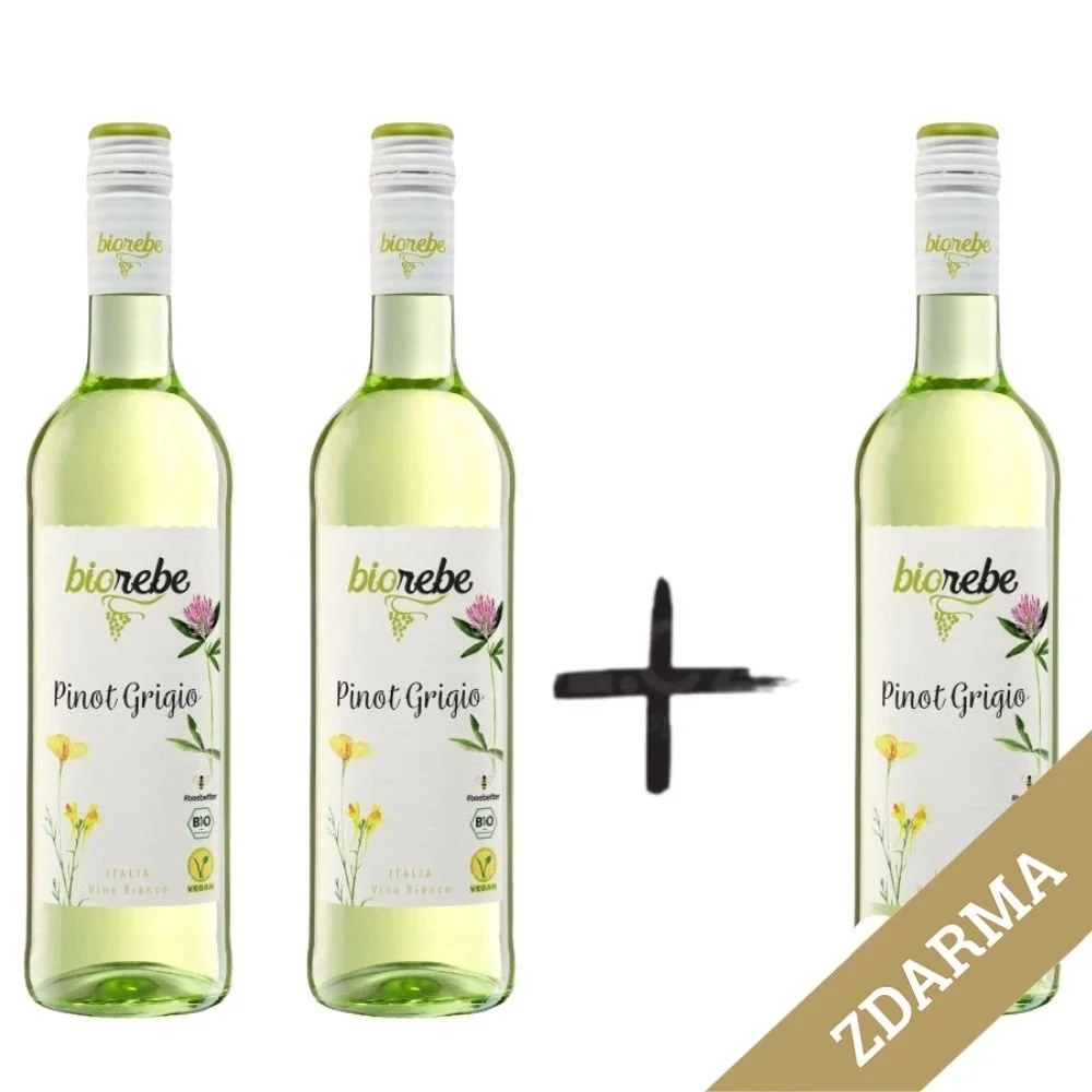 2+1 Biorebe Pinot Grigio 0,75l 11%