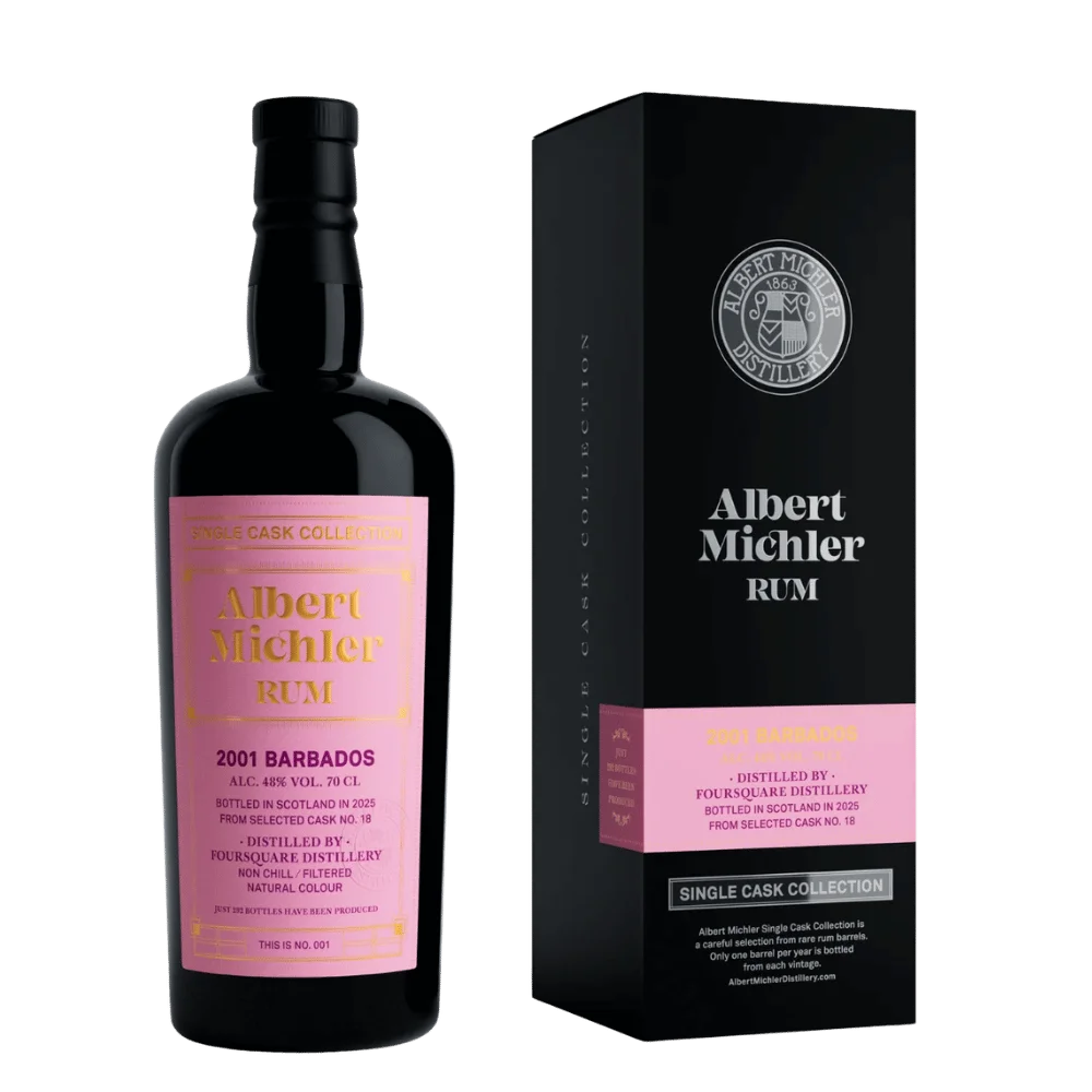 Albert Michler Single Cask Collection Barbados 24y 2001 0,7l 48% L.E. / Rok lahvování 2025
