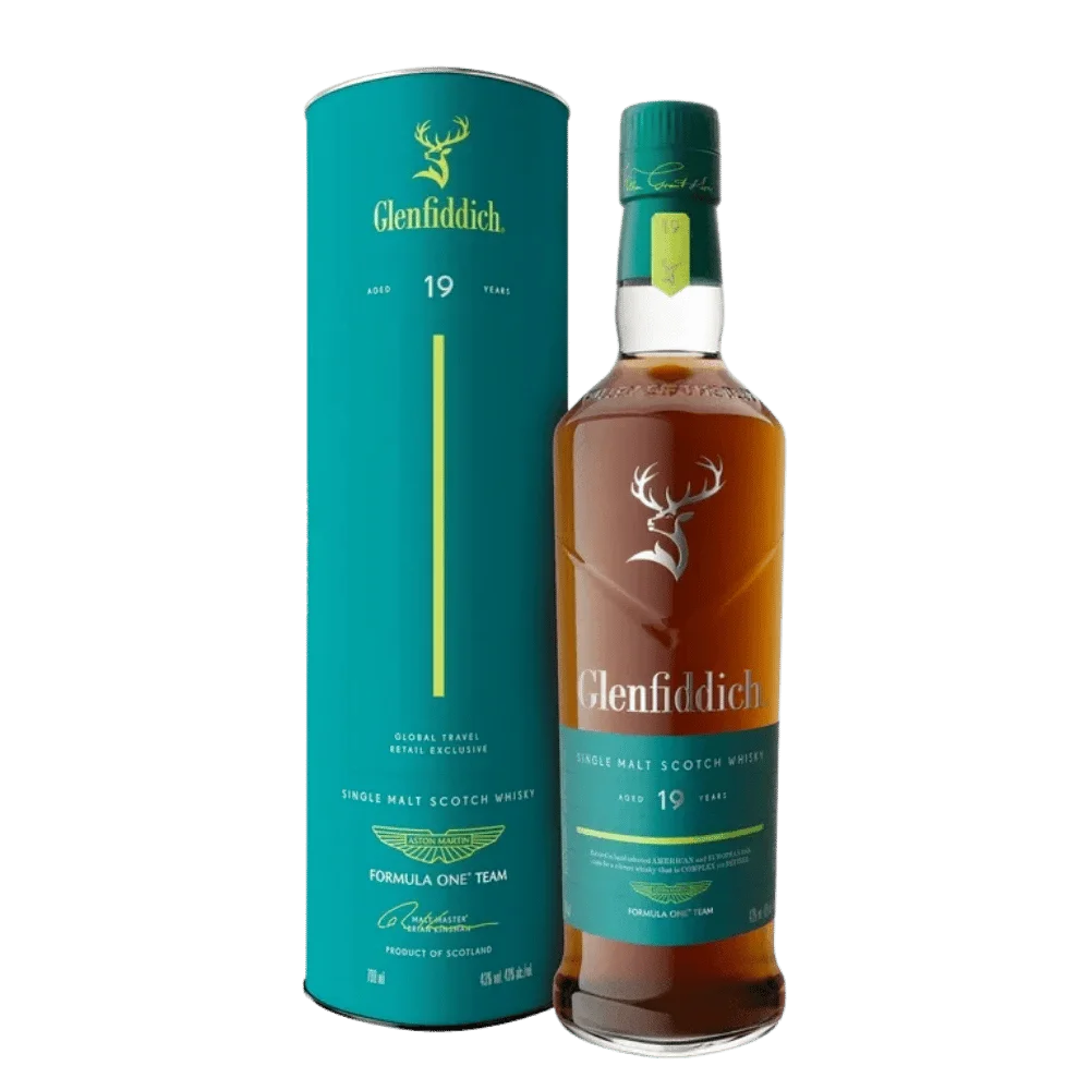 Glenfiddich & Aston Martin Formula One™ Team 19y 0,7l 43% L.E. Tuba / Rok lahvování 2025