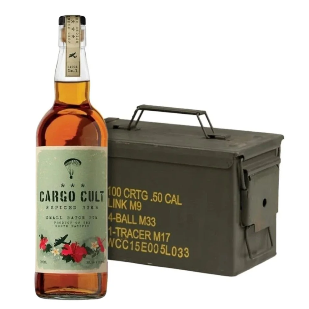Cargo Cult Spiced Rum 0,7l 38,5% + Ammo Box