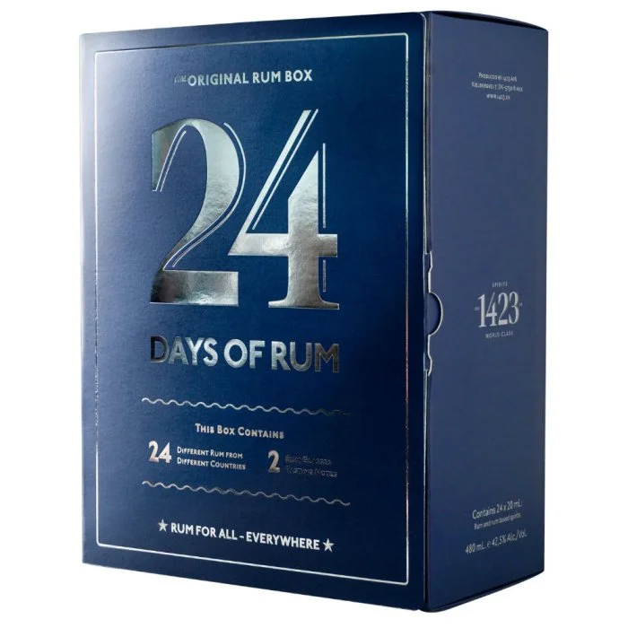 Rumový kalendář 2023 24×0,02l 42,5% + 2x sklo GB