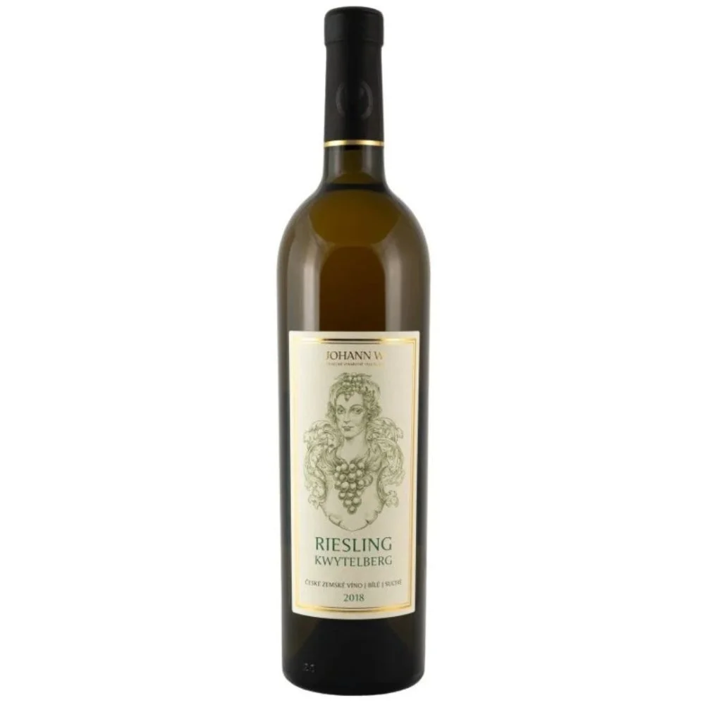 Johann W Třebívlice Riesling Kwytelberg České zemské víno 2018 0,75l 14%